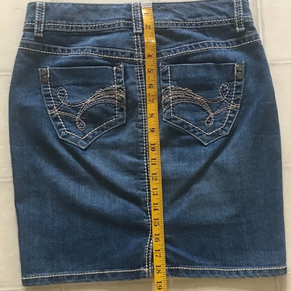 Nine West Vintage America Jeans Women Skirt - Picture 4 of 8